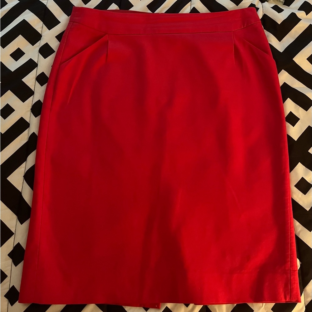 J Crew Pencil Skirt in Double Serge Cotton (Size 16)